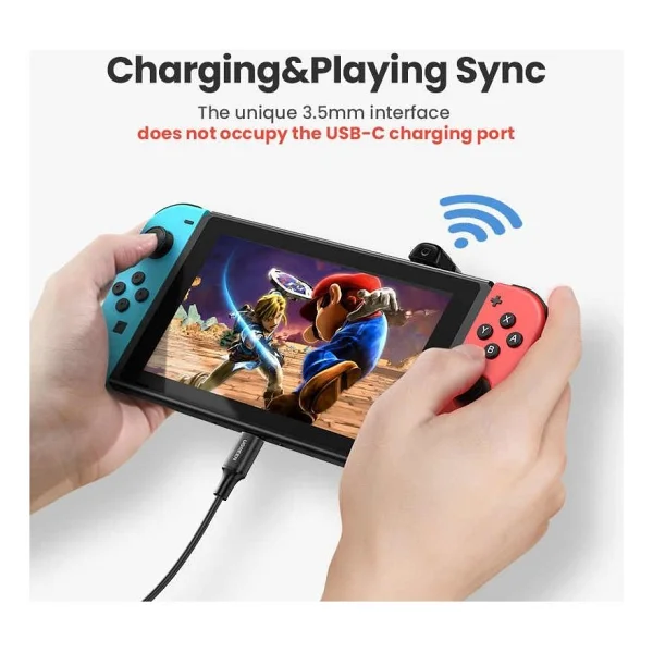 Ugreen Nintendo Switch için Bluetooth 5.0 Verici Ses Adaptörü Siyah - Görsel 3