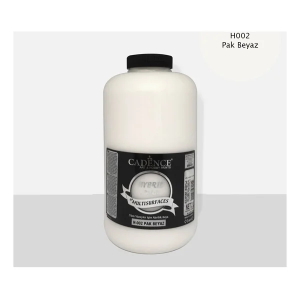 Cadence Hybrid Multisurfaces 2000 ml H-002 Pak Beyaz Akrilik Boya - Görsel 2