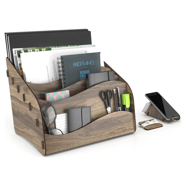 Mingitav Design Otto Wavy Masaüstü Organizer Evrak Rafı - Sarı - Görsel 7