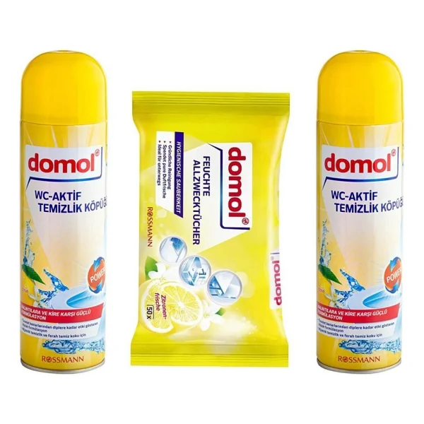 Domol Limon Kokulu Yüzey Temizleyicisi ve 2'li Tuvalet Temizleme Köpüğü 500 ml - Görsel 2