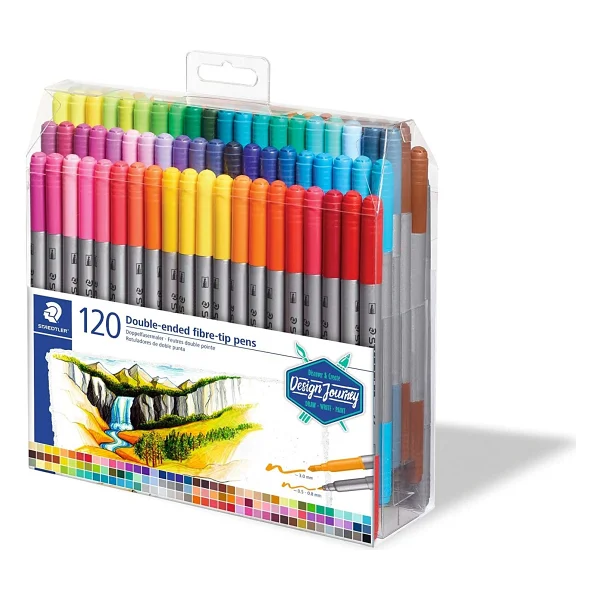 Staedtler 120'li Çift Taraflı Keçeli Kalem Seti - Görsel 3