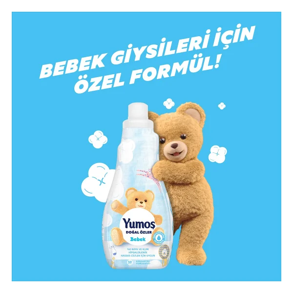 Yumoş Bebek Doğal Özler Konsantre Yumuşatıcı 1200 ml - Görsel 5
