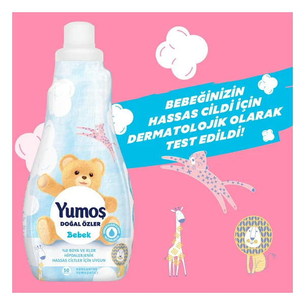 Yumoş Bebek Doğal Özler Konsantre Yumuşatıcı 1200 ml - Görsel 6