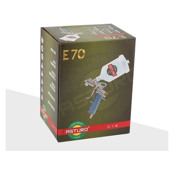 Asturo E70 3 mm Üstten Depolu Boya Tabancası - Görsel 2