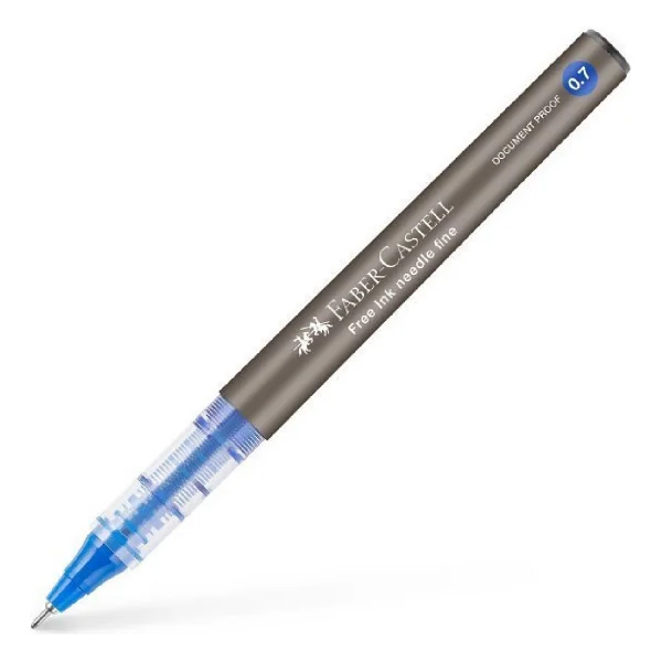 Faber-Castell Free Ink Needle Mavi 0.7 mm Roller Kalem - Görsel 4