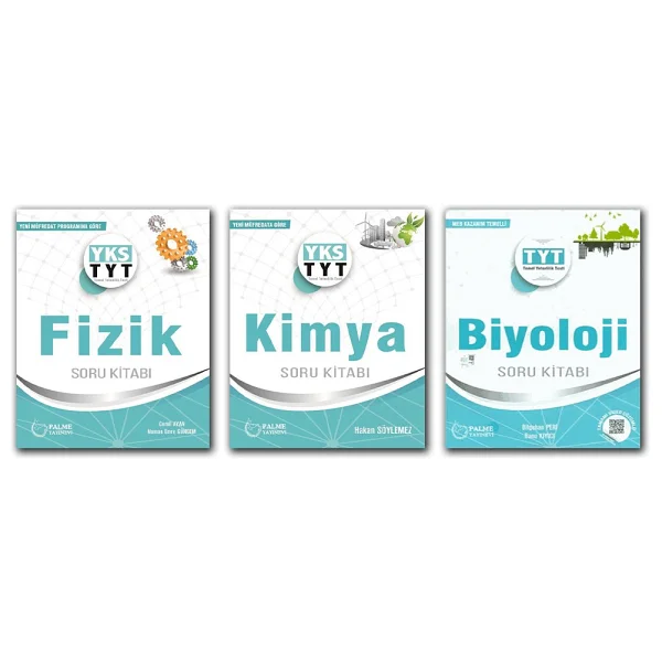 Palme Yayınevi TYT Fen Bilimleri 3'lü Soru Kitabı (Fizik-Kimya-Biyoloji) - Görsel 2
