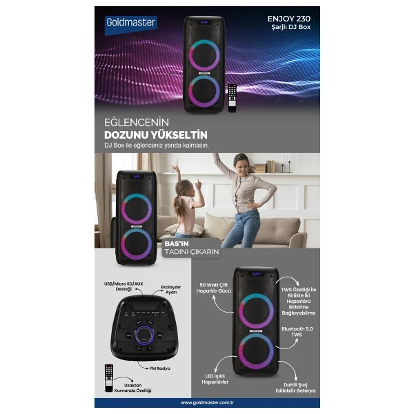Goldmaster Enjoy 230 Bluetooth Hoparlör - Görsel 5