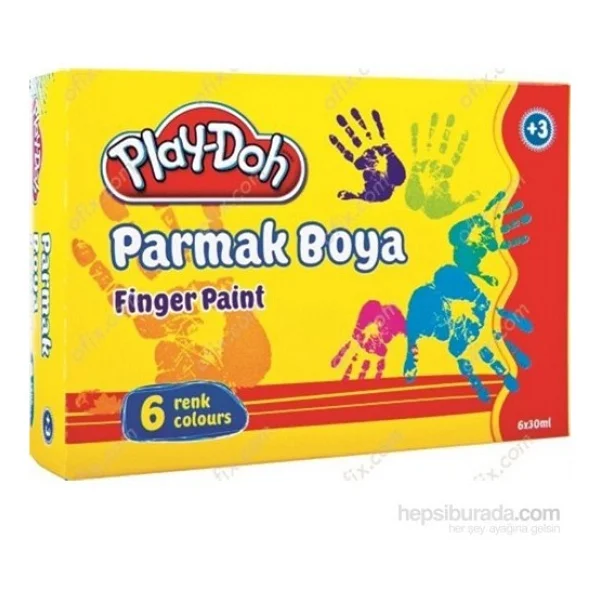 Play-Doh 30 ml 6 Renk Parmak Boyası - Görsel 6