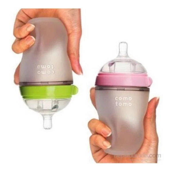Comotomo 150 Ml Silikon Biberon 0-3 Ay Yeşil - Görsel 2