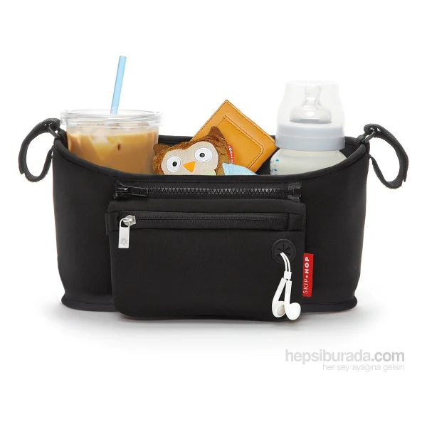 Skip Hop Grab & Go Bebek Arabası Düzenleyici Çanta Siyah - Görsel 4