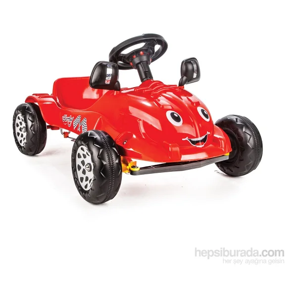 Pilsan 07-302 Herby Kırmızı Pedallı Araba - Görsel 3