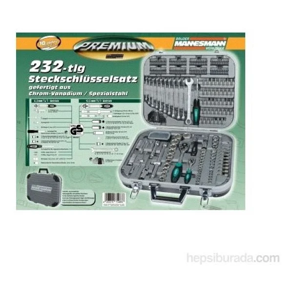 Mannesmann 98450 Metrik 232'li Lokma Takımı - Görsel 3