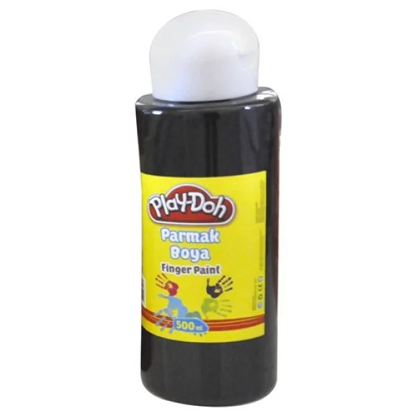 Play-Doh 500 ml Parmak Boyası Siyah - Görsel 3