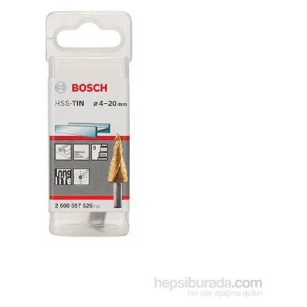 Bosch - Kademeli Matkap Ucu Hss-Tin - 4 - 20 Mm, 8,0 Mm, 70,5 Mm - Görsel 2