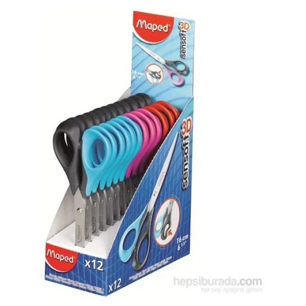 Maped 16 Cm Sensoft Simetrik Makas 169600 - Görsel 2