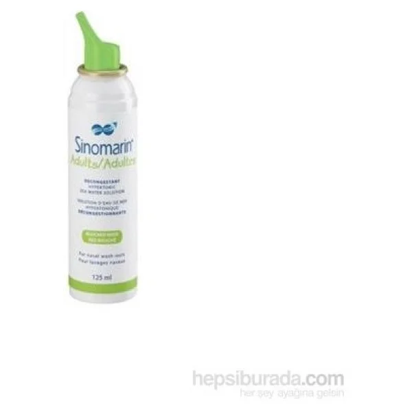 Sinomarin Adults Yetişkin Hipertonik Deniz Suyu 125 ml Burun Spreyi - Görsel 5
