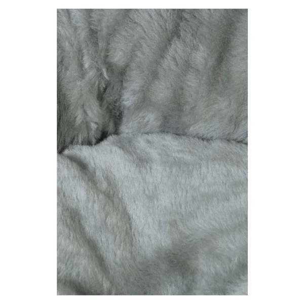 Nerotex Pufy 80x80 cm Gri Kedi Köpek Simit Yatağı - Görsel 2