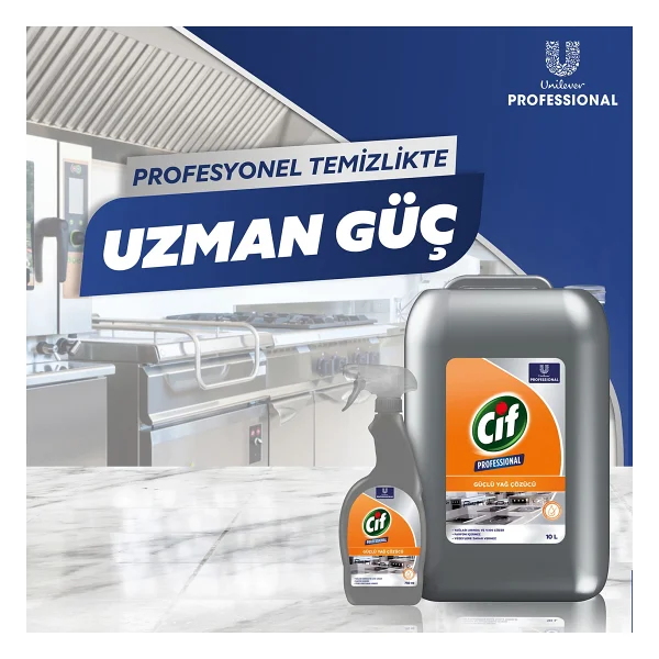Cif Professional U-PRO Güçlü Yağ Çözücü 10 lt - Görsel 3