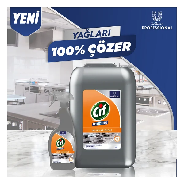 Cif Professional U-PRO Güçlü Yağ Çözücü 10 lt - Görsel 4