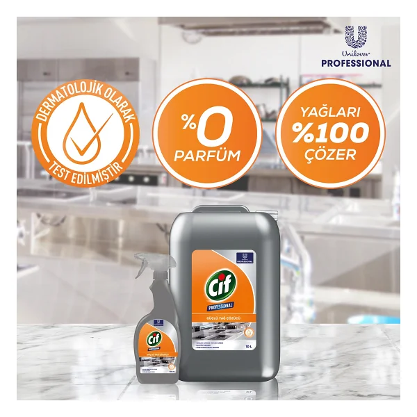 Cif Professional U-PRO Güçlü Yağ Çözücü 10 lt - Görsel 5