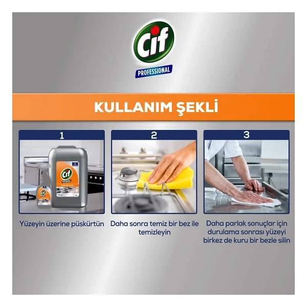 Cif Professional U-PRO Güçlü Yağ Çözücü 10 lt - Görsel 7