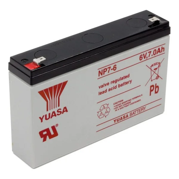Yuasa NP7-6 6V 7Ah Bakımsız Kuru Akü - Görsel 2