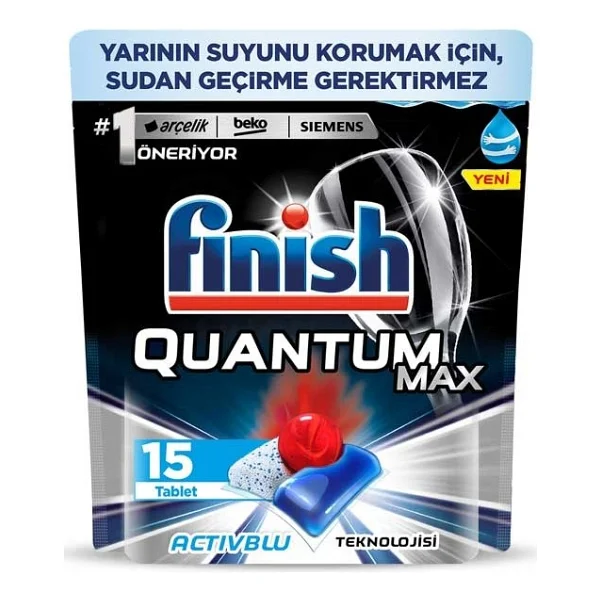 Finish Quantum Max Bulaşık Makinesi Tableti 15'li - Görsel 2