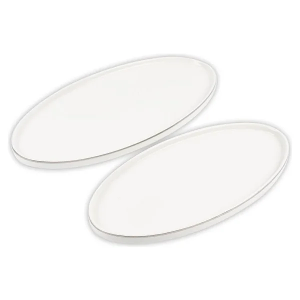 Mikasa Moor Modern Silver 2'li Kayık Tabak - Görsel 2