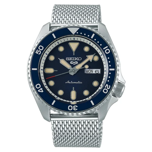 Seiko 5 Sports SKX SRPD71K Hasır Kordon Mavi Erkek Kol Saati - Görsel 4