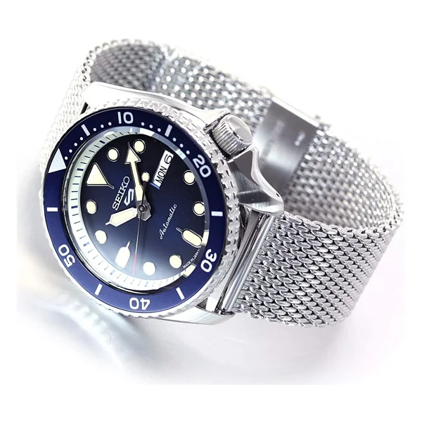 Seiko 5 Sports SKX SRPD71K Hasır Kordon Mavi Erkek Kol Saati - Görsel 2