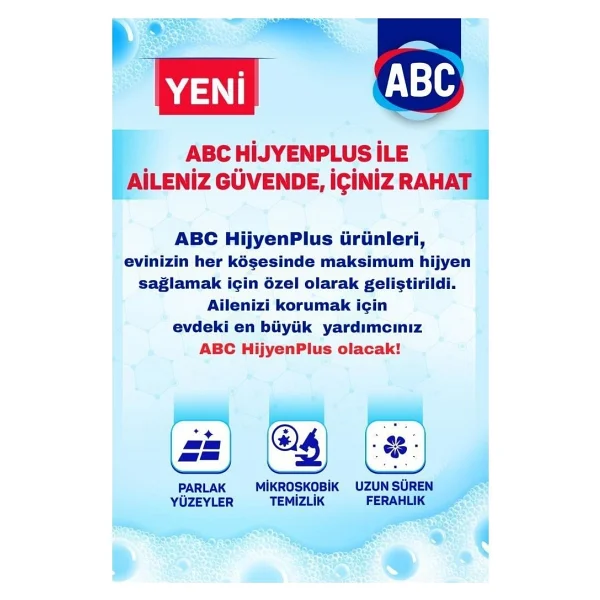 ABC Hijyen Plus 2.5 lt 2'li Yüzey Temizleyici - Görsel 3