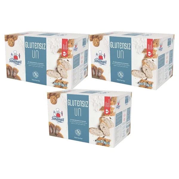 Sinangil 5 kg 3'lü Glutensiz Un - Görsel 2