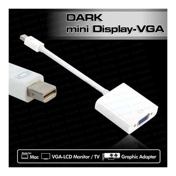 Dark DK-HD-AMDPXVGA Mini DisplayPort to VGA Dönüştürücü - Görsel 4