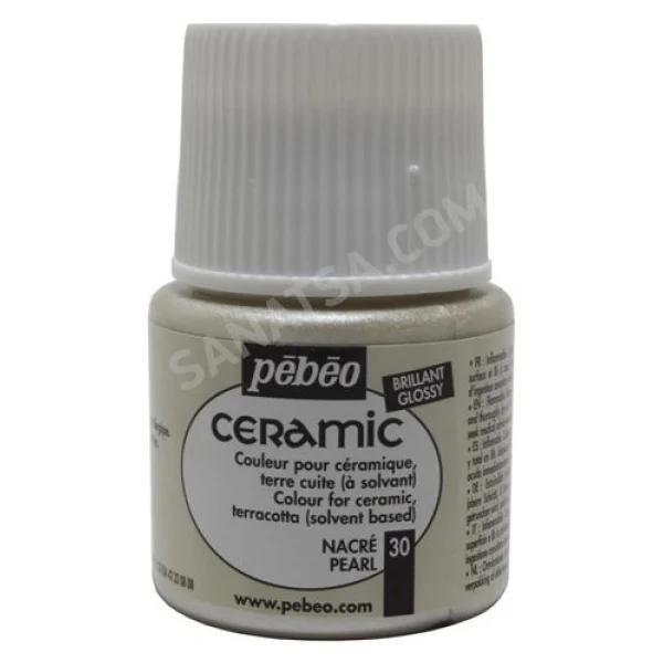 Pebeo Ceramic Seramik Boyası 30 Pearl - Görsel 4