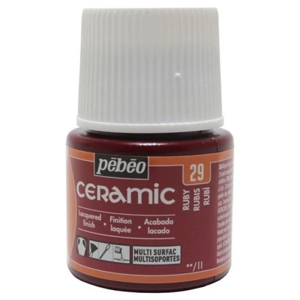 Pebeo Ceramic Seramik Boyası 30 Pearl - Görsel 3