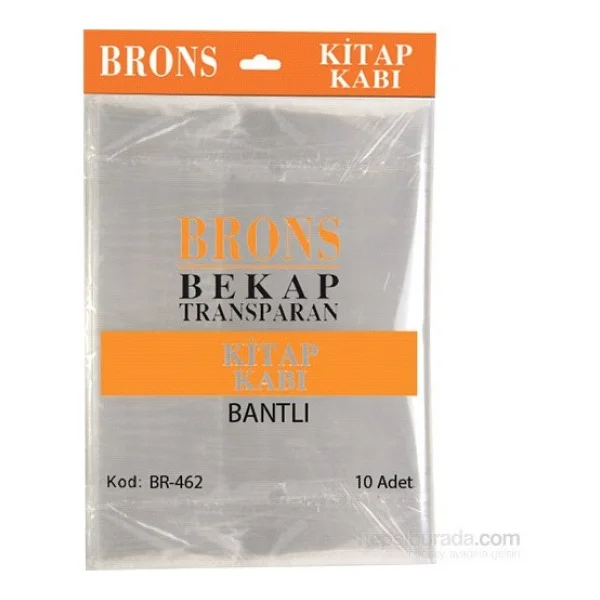 Brons Hazır Kitap Kabı Şeffaf 10'lu Br-462 - Görsel 2