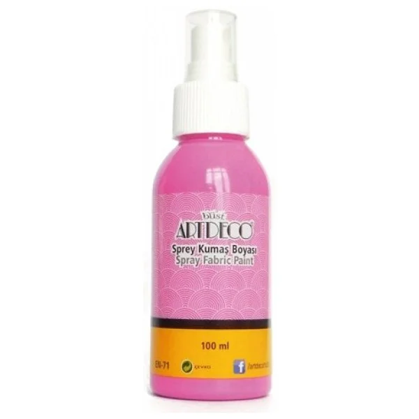 Artdeco 1204 100 ml Pembe Sprey Kumaş Boyası - Görsel 2