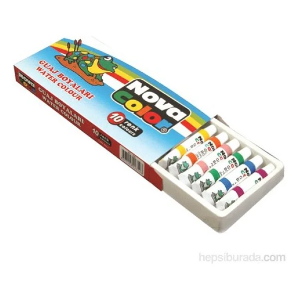Nova Color 10 Renk Tüp Guaj Boya - Görsel 2