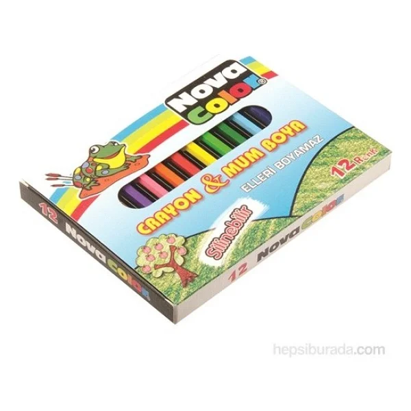 Nova Color NC-1112 12'li Kısa Mum Boya - Görsel 2