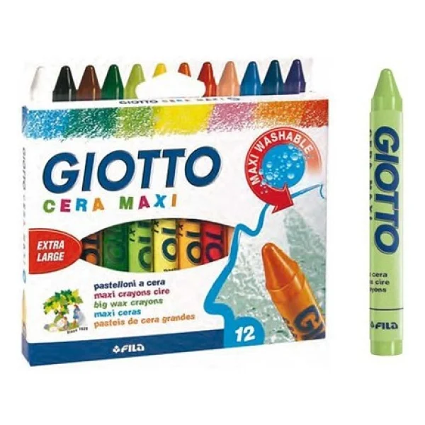 Giotto Cera Maxi 12'li Mum Boya - Görsel 2