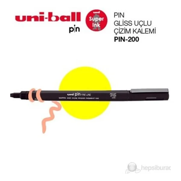 Uni-Ball Pin 200 0.05 mm Fine Line Akrilik Uçlu Çizim Kalemi - Görsel 4