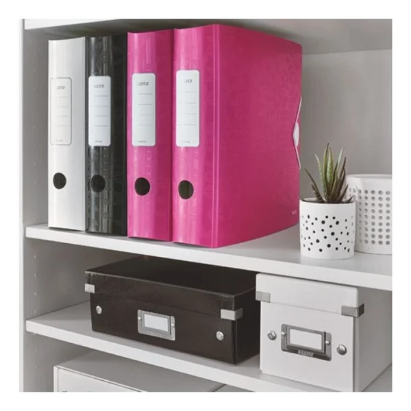 Leitz 1005 Metalik Pembe Wow Tekli Geniş Klasör - Görsel 3
