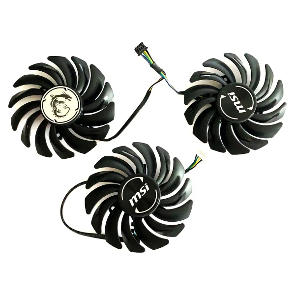 Power Logic Msı Geforce Rtx 3080 Gamıng vetus 10G 10GB GDDR6X 320BIT 85mm 85mm 85mm Nvıdıa Ekran Kartı Fanı - Siyah - Görsel 3