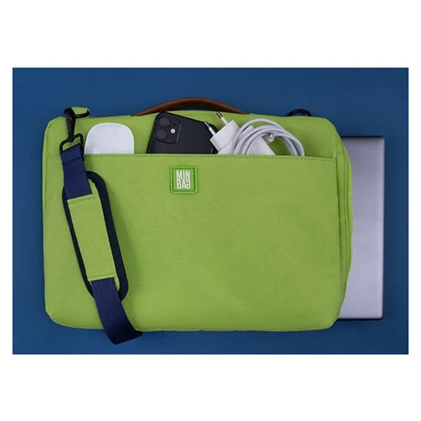 MinBag Michael Yeşil 15" Laptop Çantası - Görsel 4