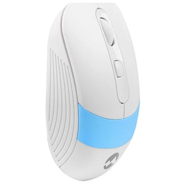 Everest SM-18 Beyaz-Mavi Optik Kablosuz Mouse - Görsel 3