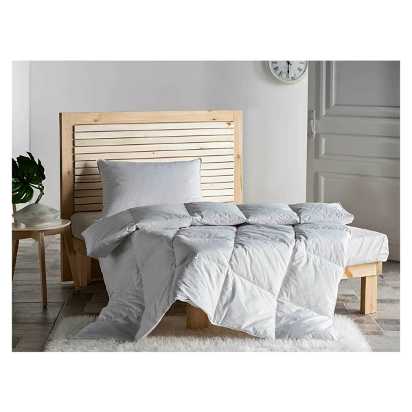Doqu Home Kaz Tüyü Tek King Size Yorgan - 180 x 215 cm - Beyaz - Görsel 3