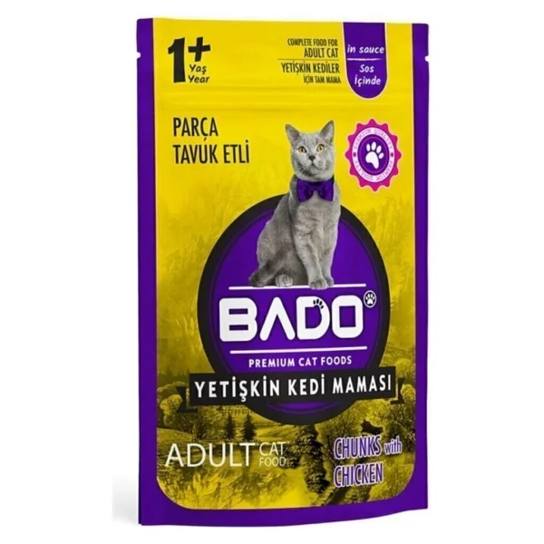 Bado Tavuklu 85 gr Yetişkin Yaş Kedi Maması - Görsel 5