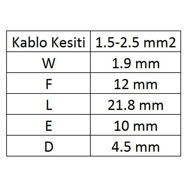 GİK-102 İğne Uçlu İzoleli Kablo Ucu 100 Adet - Görsel 4