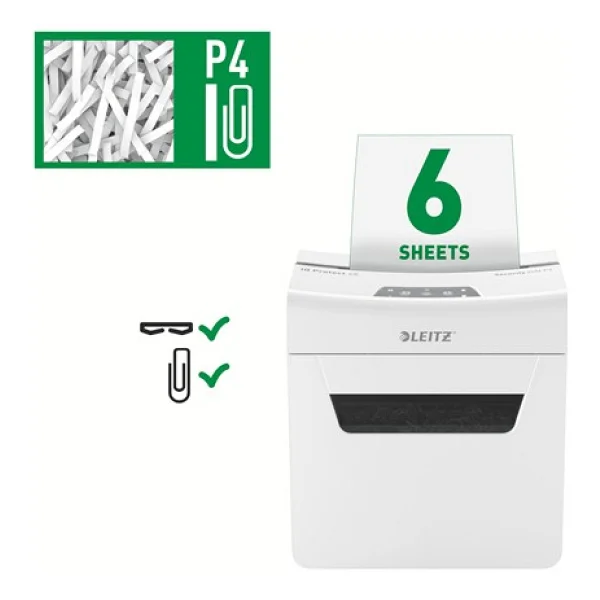 Leitz IQ Protect 6X P4 Evrak İmha Makinesi - Görsel 3