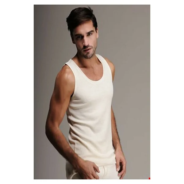 Hasyün 103 Erkek Interlok Yün Termal Atlet-Krem - Görsel 4